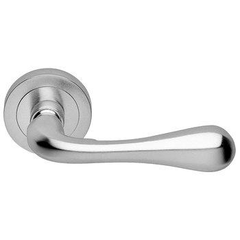 Дверные ручки на круглой розетке Manital 'Astro' полированный хром