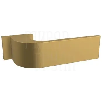Дверная ручка Fratelli 'CLO' 6 на прямоугольной розетке золото крайола