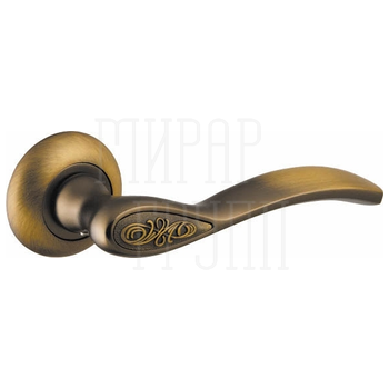 Дверные ручки-защелки на раздельном основании Fuaro (Фуаро) 'ARIA' RM кофе