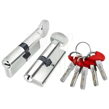 Цилиндровый механизм Fuaro (Фуаро) D-PRO5002-8Knob 90 mm (40+10+40) 5+1Key с верт. перекод. хром