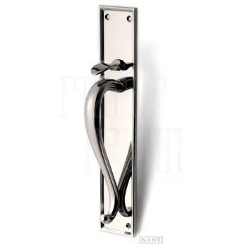 Дверная ручка на планке Nanz 6705 никель