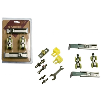 Комплект роликов Archie (Арчи) для раздвижных дверей AY-8315-A никель