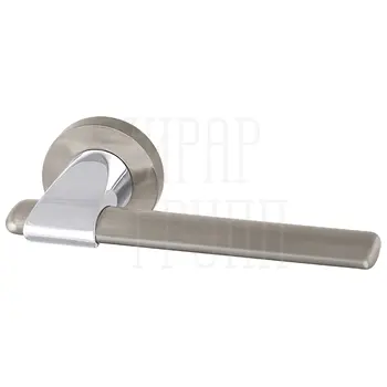 Ручка Armadillo (Армадилло) раздельная AJAX URB1 матовый никель + хром