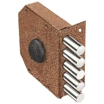 Замок Elbor (Эльбор) накладной Гранит 1.06.51.МА никель сув. 5 риг. /00423/ никель