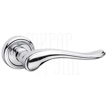 Дверная ручка Extreza 'Ariana' (Ариана) 333 на круглой розетке R01 полированный хром