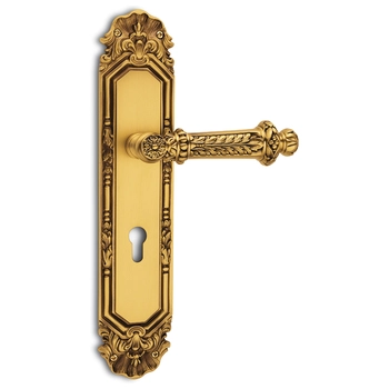 Дверная ручка на планке Salice Paolo 'Paestum' 3118 французское золото