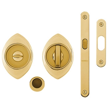 Ручка для раздвижных дверей MANDELLI 368 TN/S с замком матовое золото