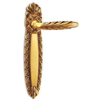 Дверная ручка на планке Salice Paolo 'Reims' 3046 французское золото (pass)