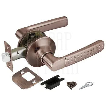 Дверная ручка-защелка Punto (Пунто) DK626 (без фик.) медь