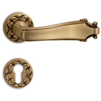 Дверная ручка на розетке Salice Paolo 'Ravenna' 3370 матовая бронза