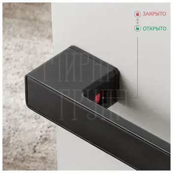 Комплект дверных ручек под цилиндр INVISIO 801 черный