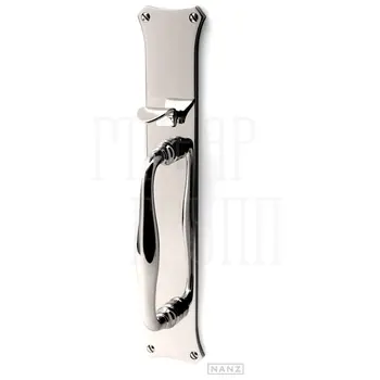 Дверная ручка на планке Nanz 6704 никель