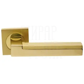 Дверные ручки на розетке Morelli Luxury 'Island' матовое золото