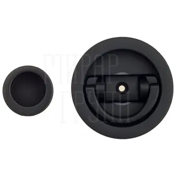 Ручка для раздвижной/распашной двери на круглом основании Venezia U155 черный