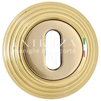 Накладка дверная под ключ буратино Extreza KEY R05 полированная латунь