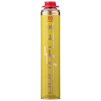 Пена монтажная PROFFLEX PRO YELLOW LITE 65л зимняя под пистолет желтый
