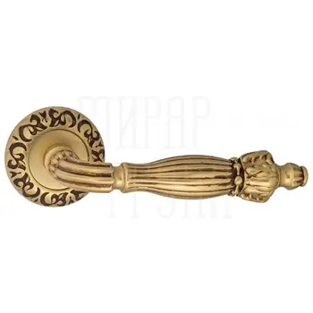 Дверная ручка на розетке Venezia 'OLIMPO' D4 французское золото