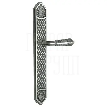 Дверная ручка на планке Mestre OА 3030 состаренное серебро
