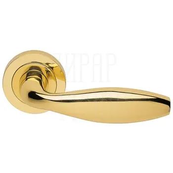 Дверные ручки на розетке Morelli Luxury 'Siena' золото