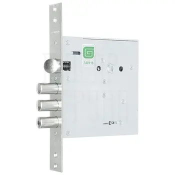 Замок Guardian (Гардиан) врезной сувальдный с защёлкой ЗВ 80.11 TERMO 4 кл. (длин. кл. 59 мм) /128:6043/ никель