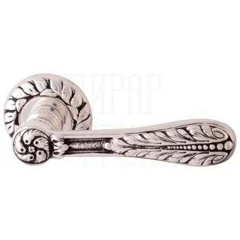 Дверная ручка на розетке Class 'Agata' (60) серебро 925 с чернением