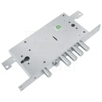 Замок Guardian (Гардиан) врезной двухсистемный ЗВ 25.12 Т с тягами (длинный кл. 54 мм) /123:211/ никель