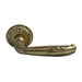 Дверная ручка на круглой розетке RUCETTI RAP-CLASSIC 2, бронза состаренная