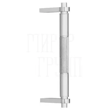 Дверная ручка-скоба Pasini 'Techno' 4071 (285/250 mm) матовый + полированный хром