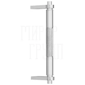 Дверная ручка-скоба Pasini 'Techno' 4071 (285/250 mm) матовый хром + хром
