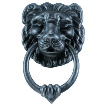 Дверная рчка-гонг(стучалка) кованая стальная Galbusera Art.2215/A BATTENTE античный черный