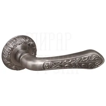 Дверные ручки на раздельном основании Fuaro (Фуаро) 'MONARCH' SM античное серебро