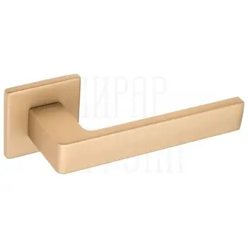 Дверная ручка Fratelli 'BOOM' 8 FS на квадратной розетке золото крайола