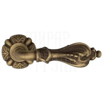 Дверная ручка на розетке Venezia 'FLORENCE' D5 матовая бронза