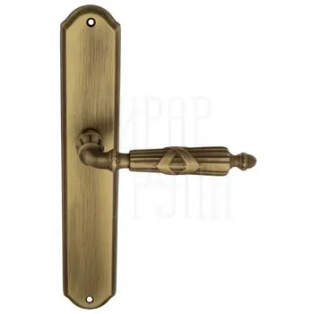 Дверная ручка Venezia 'ANNETA' на планке PL02 матовая бронза