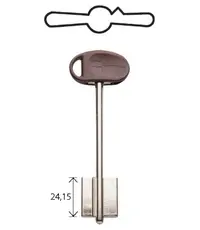 Купить Заготовка ключа для накладных сувальдных замков Mottura 92106BLU5 по цене 462 руб. в Москве