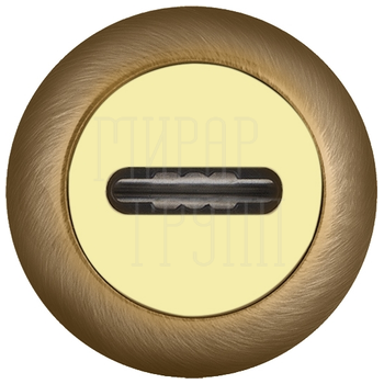 Накладка Fuaro (Фуаро) под сувальдный ключ SC RM (1 шт.) бронза + золото