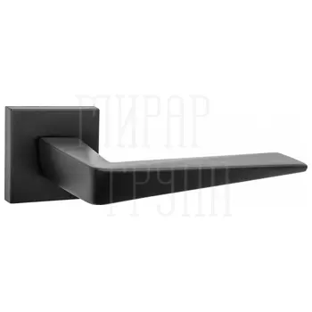 Дверные ручки Puerto (Пуэрто) 'Раф', серия SLIM INAL 552-03 (slim) на тонком квадратном основании черный