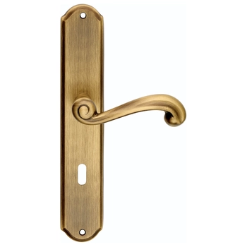 Дверная ручка на планке Melodia 131/131 'Riccio' матовая бронза