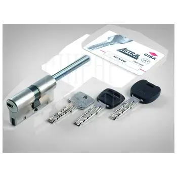 Цилиндр CISA серии Astral S ключ-шток 100 mm (65+10+25) никель