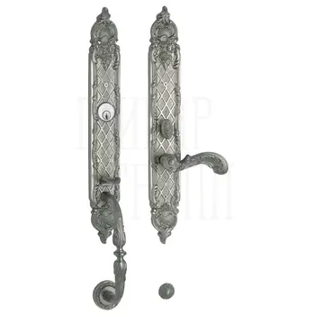 Ручка для входной двери Mestre OJ 1604 с замком и ключами матовый никель