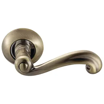 Дверные ручки на круглой розетке Archie S010 171 античная бронза