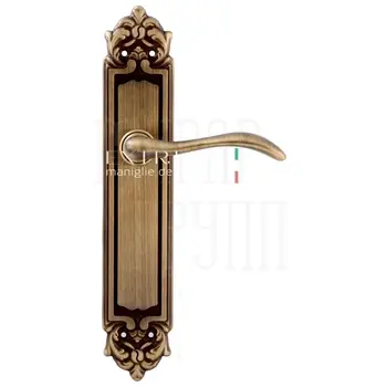 Дверная ручка Extreza 'AGATA' (Агата) 310 на планке PL02 матовая бронза