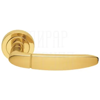 Дверные ручки на розетке Morelli Luxury 'Sail' золото