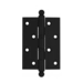 Дверная петля универсальная латунная с круглым колпачком Venezia CRS010, черный