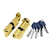Цилиндровый механизм Punto (Пунто) (Z402/60) Z4002Knob 60 mm (25+10+25) с вертушкой, латунь