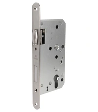 Купить Замок Fuaro (Фуаро) врезной DD.INOX/C-55.72/R с роликовой защелкой по цене 792 руб. в Москве