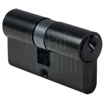 Цилиндр Morelli (60 мм/25+10+25) ключ-ключ черный