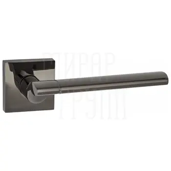 Дверные ручки Puerto (Пуэрто) INAL 522-03 на квадратной розетке черный никель