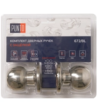 Купить Ручка Punto (Пунто) защелка DK672 BK (фик.) по цене 614 руб. в Москве