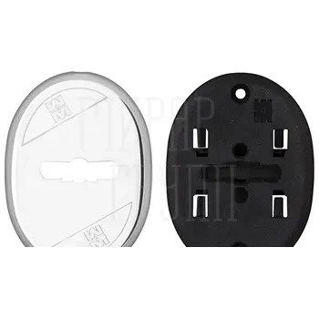 Накладка Mottura (Моттура) на сувальдный замок овальная со шторкой 95.324 (ХРОМ) 1 шт